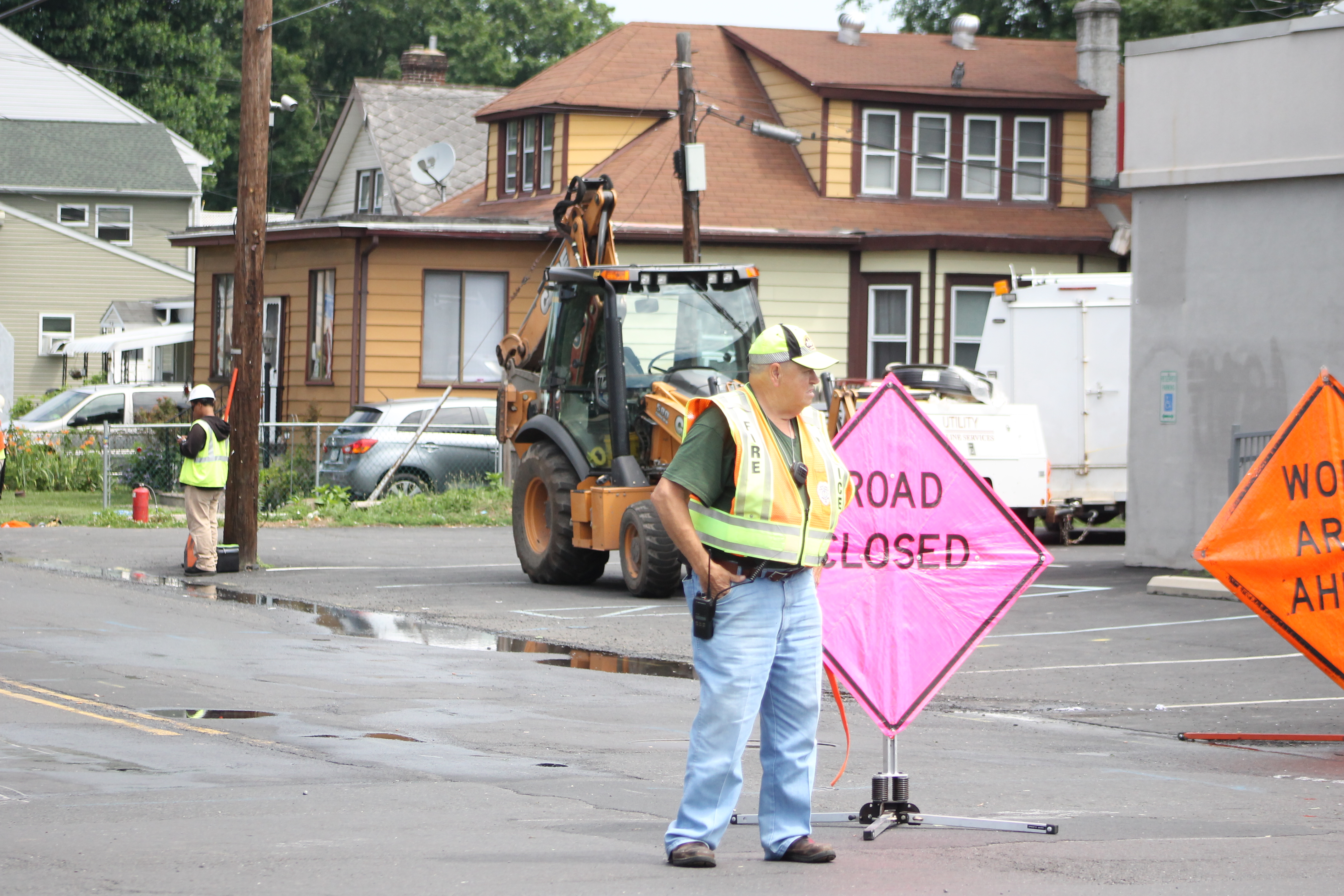 Gas Main Break Briefly Causes Evacuation