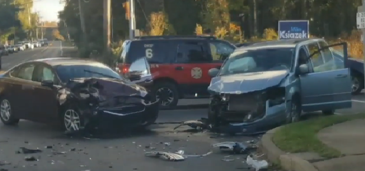 Two-Vehicles Crash At Intersection