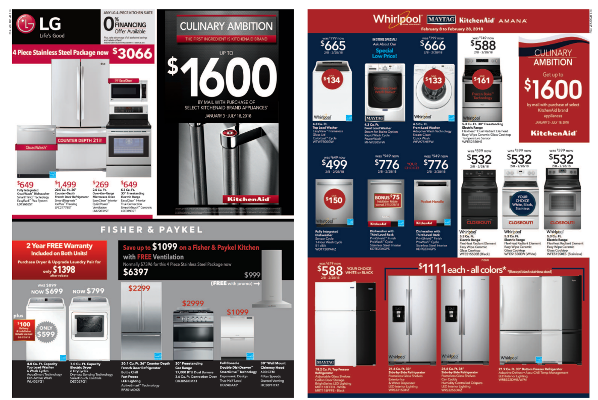 See Presidents’ Day Specials At Blonder’s Appliance Center