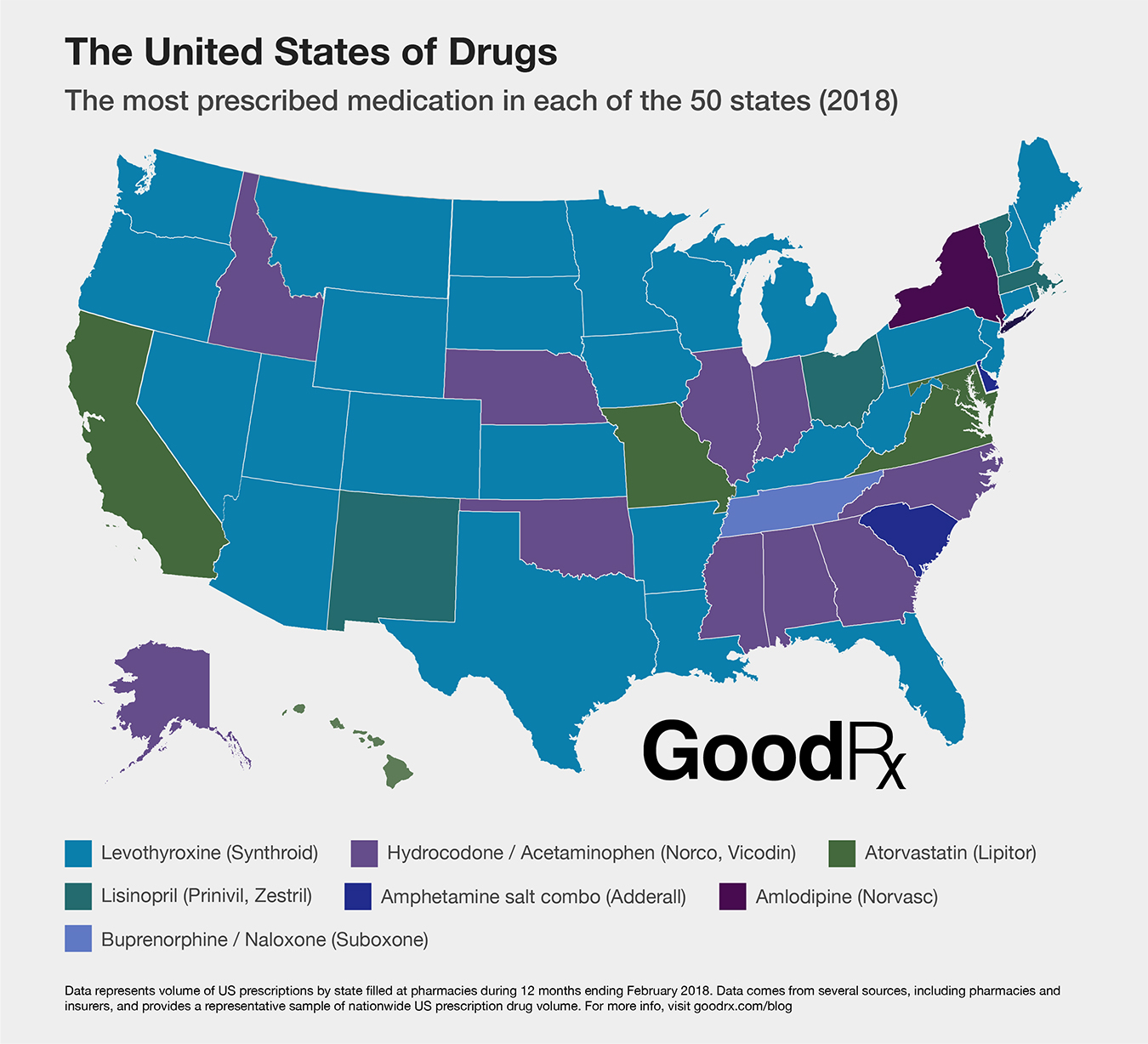 Graphic: Opioid Painkiller Is Top Prescription In 11 States