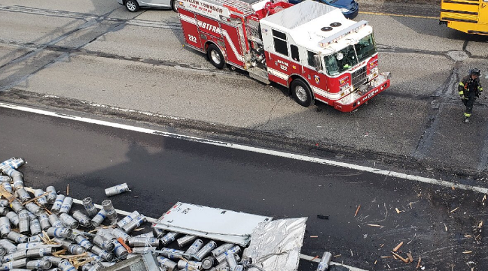 NEARBY: Tractor-Trailer Filled With Kegs Crashes Down Onto I-95