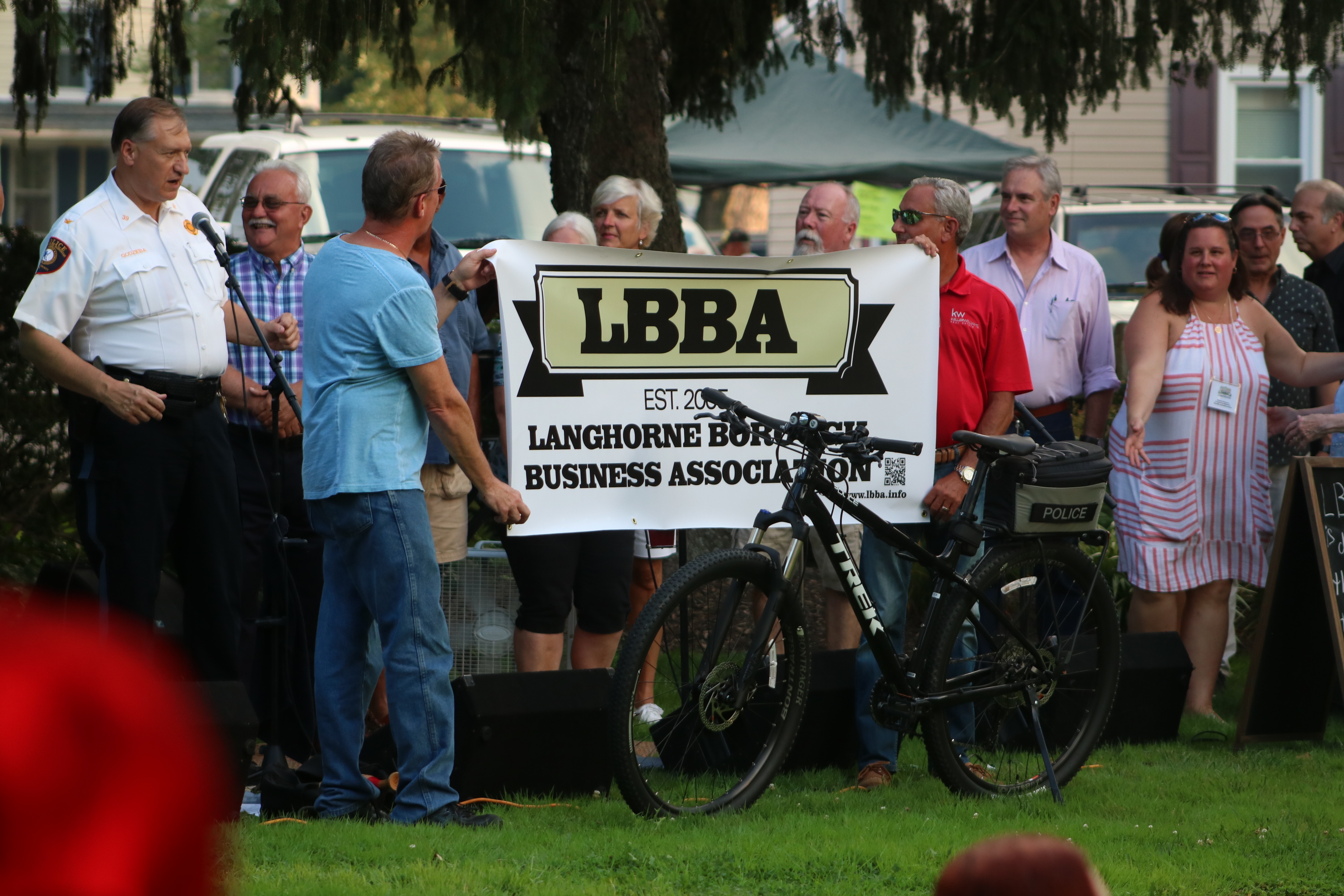 Langhorne Borough Business Association Chips In To Buy Police Bike