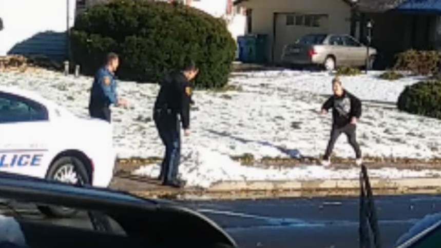 MUST SEE: Cops Take Part In Snowball Fight With Kids