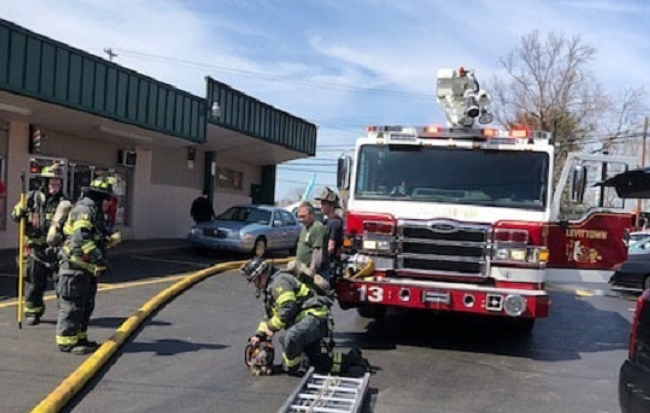 Firefighters Put Down Blaze At Levittown Laundromat