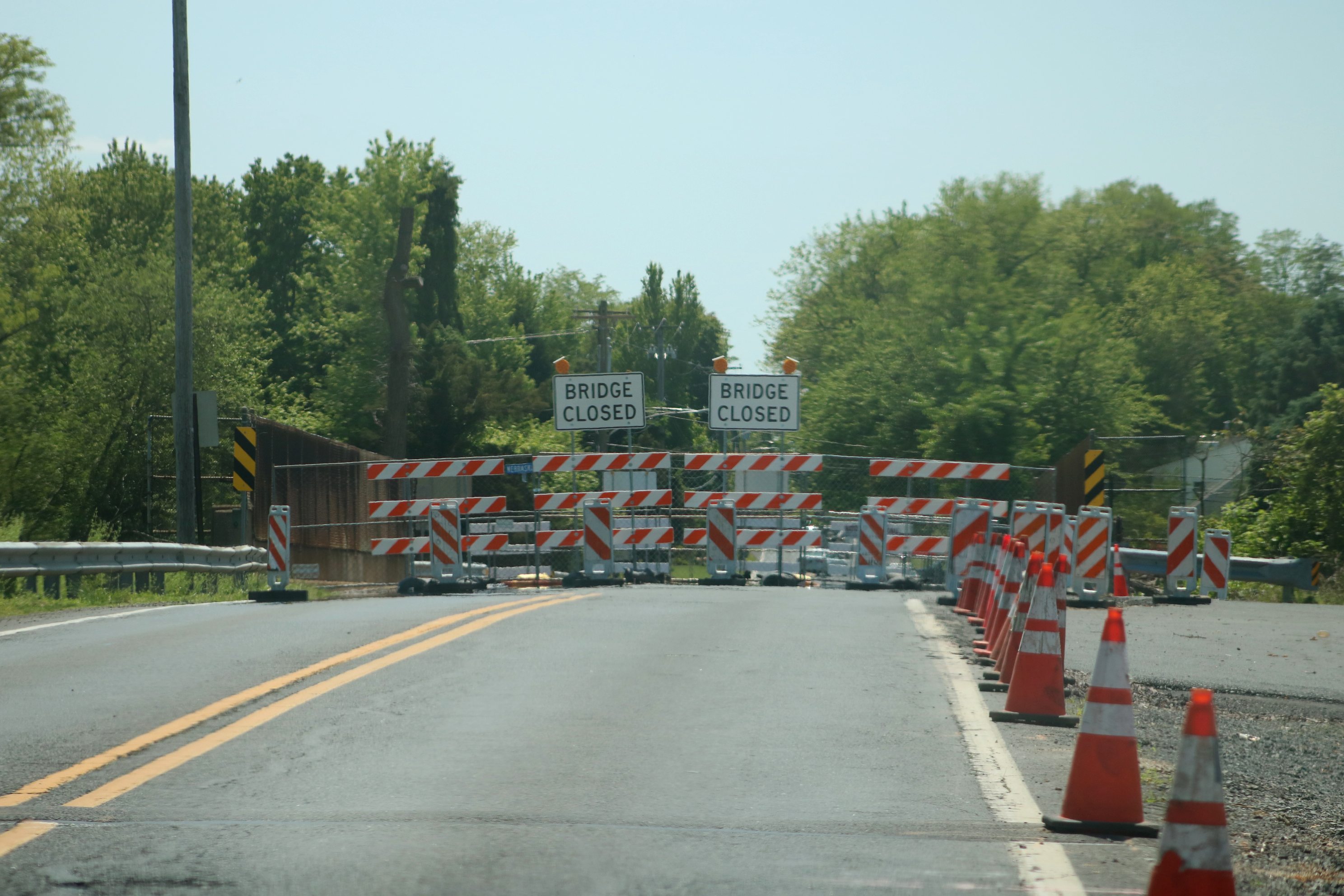 New Falls Road Bridge Closed Through August 2021