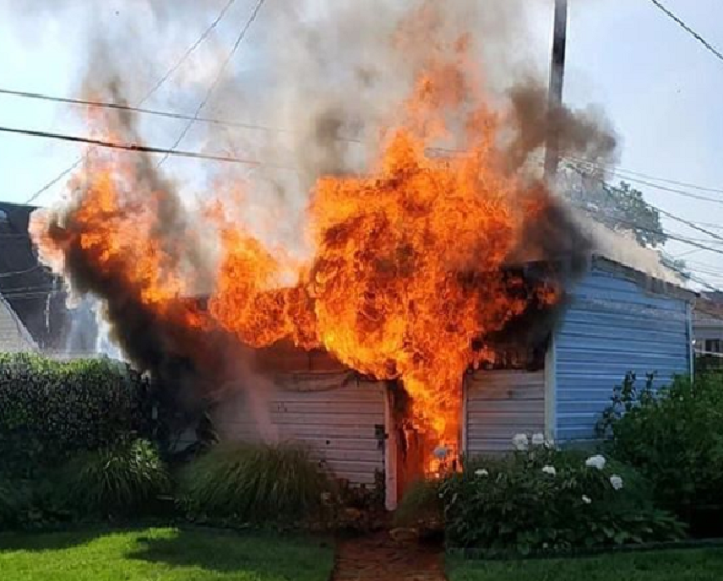 Four Homes Damaged By Two Sheds That Burnt