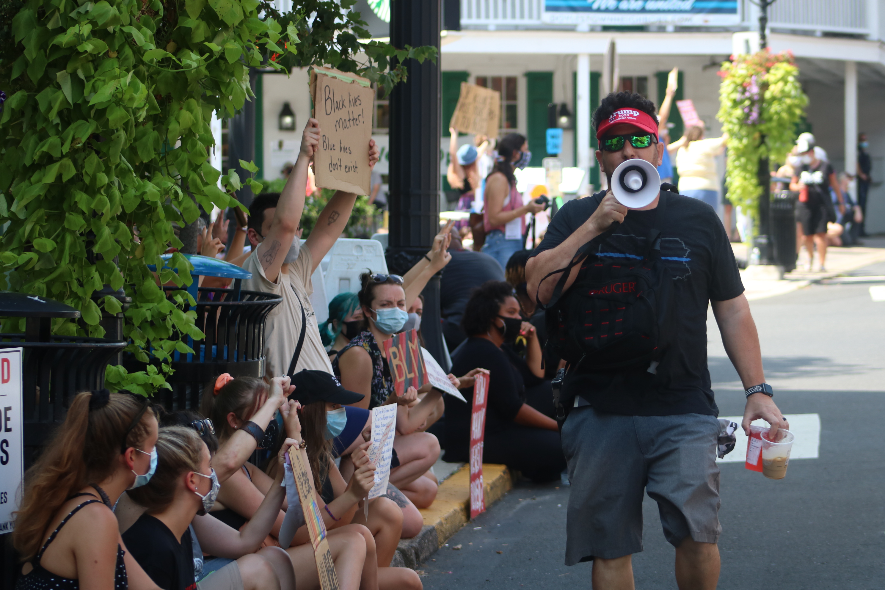 Back The Blue & Black Lives Matters Rallies Draw Hundreds To County Seat