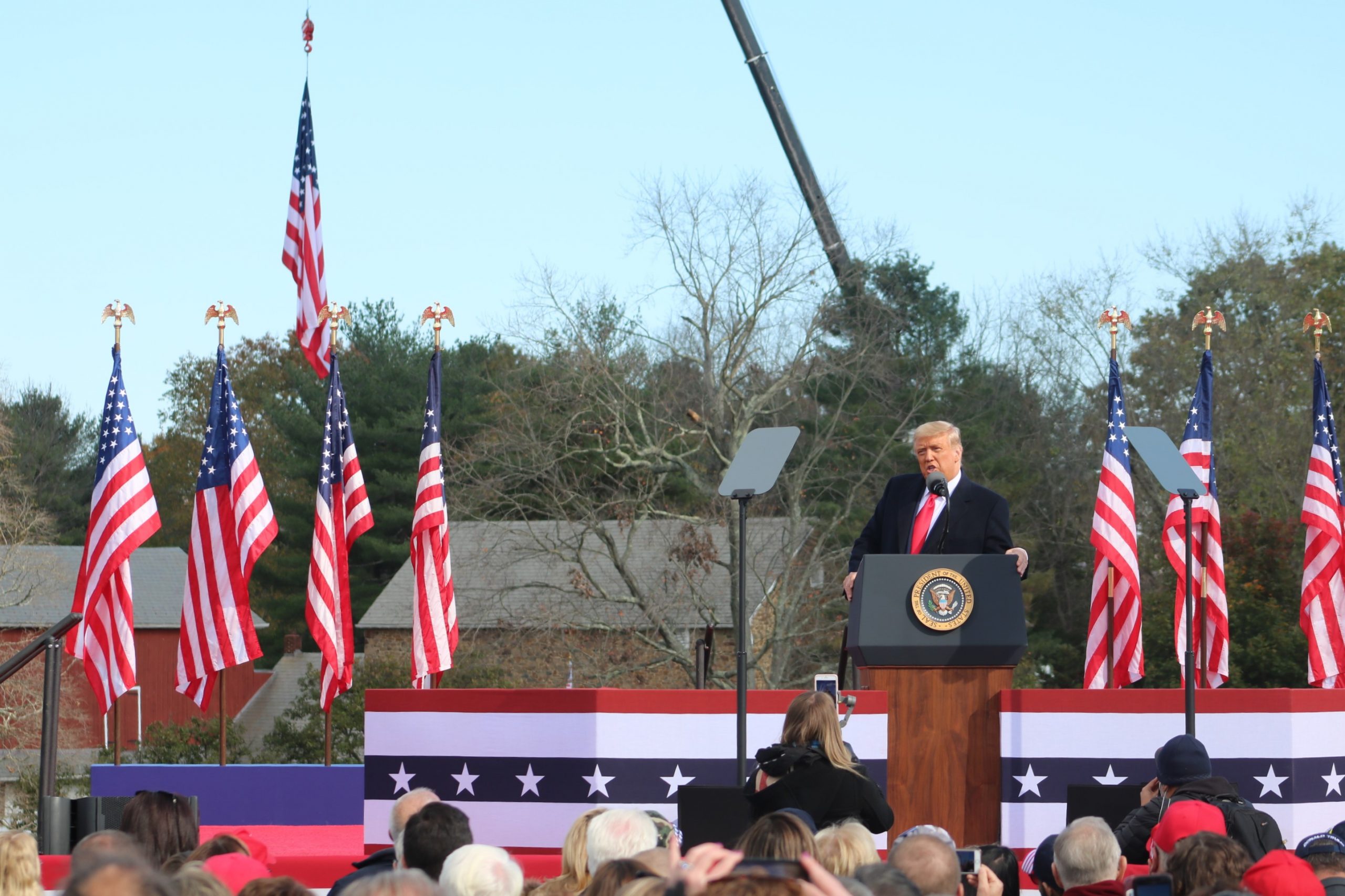 PHOTOS: President Trump Campaigns In Bucks County