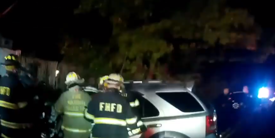 Woman Taken To Hospital After Car Hits Tree