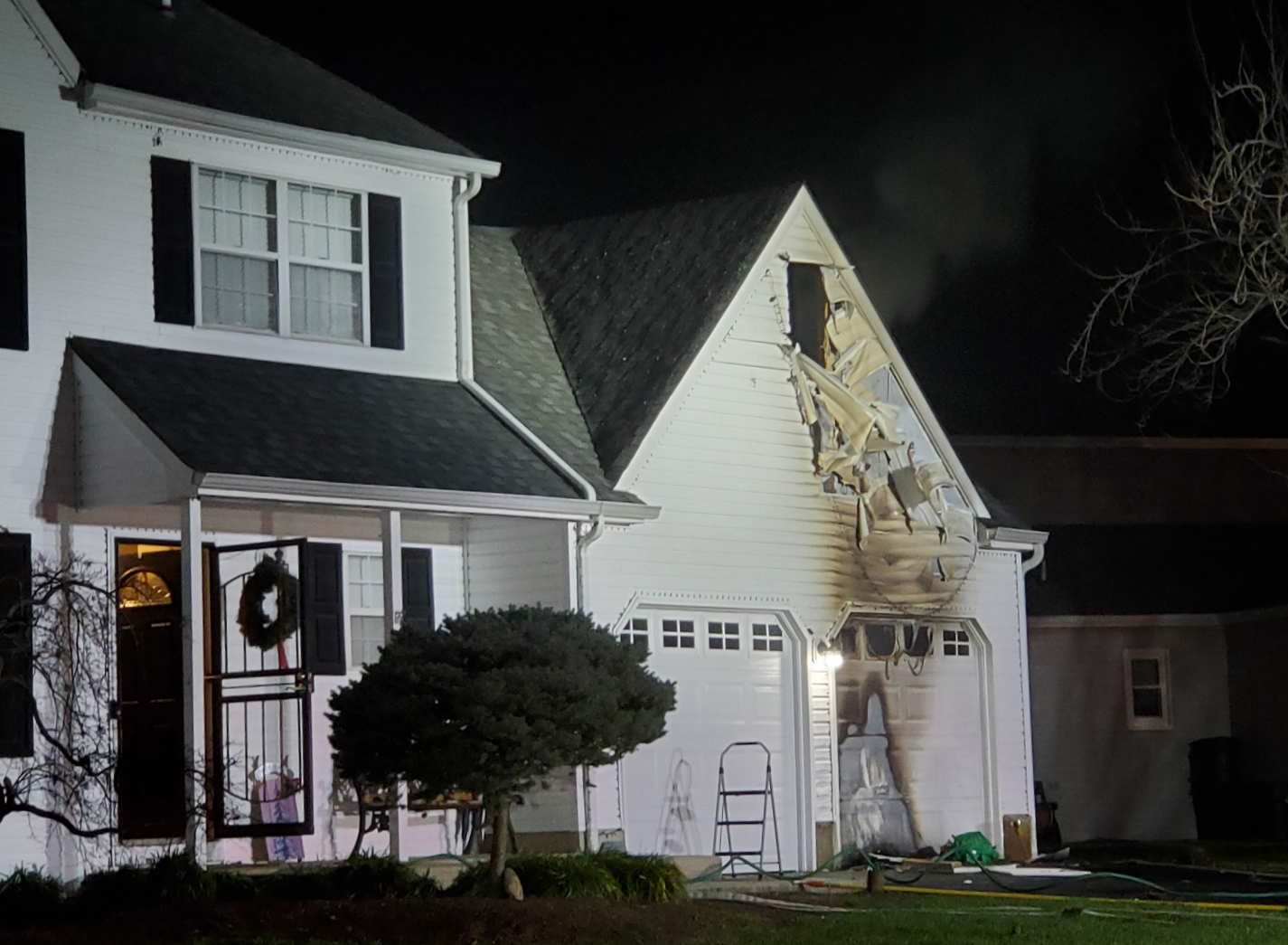 Home Damaged In Blazed Caused By Fireplace Debris