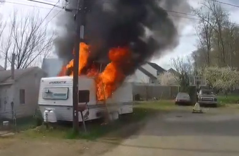 Camper Fire Caused By Extension Cord