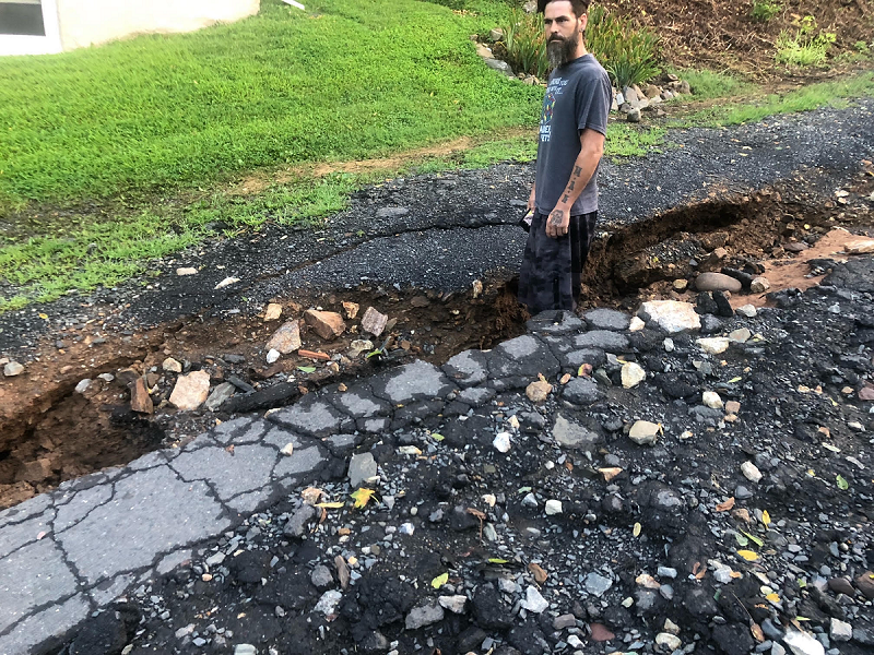 Residents Say Township Responsible For Rutted Street