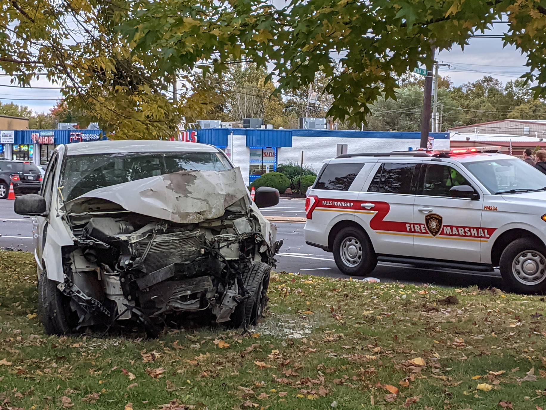 Township Employee Rushed To Hospital After Crash