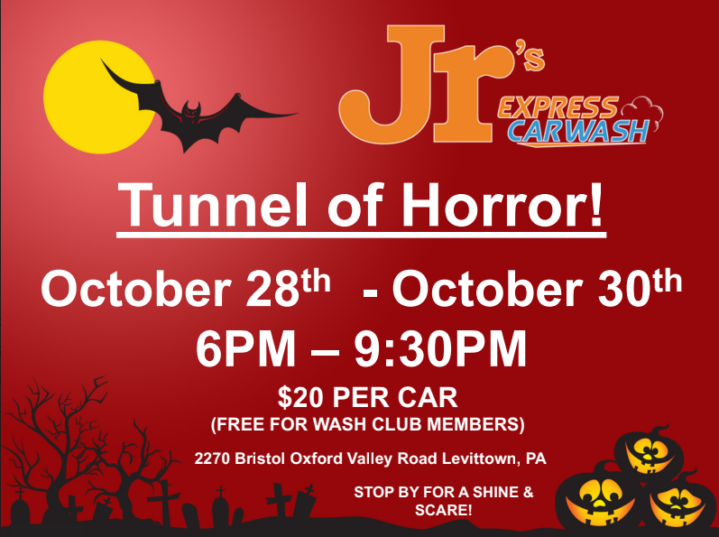 Levittown Car Wash Hosting Tunnel Of Horror