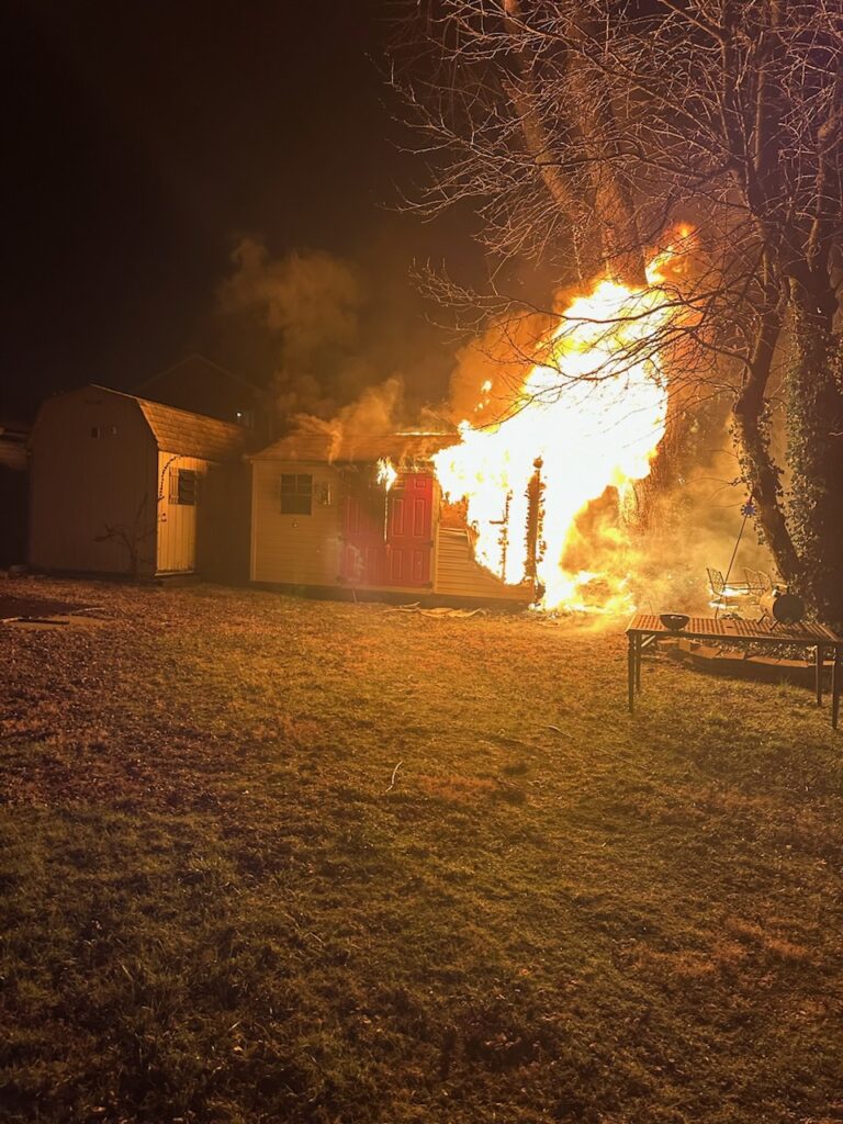 Shed Exploding From Front Fire Destroys Shed, Damages Another In Blaze - LevittownNow.com