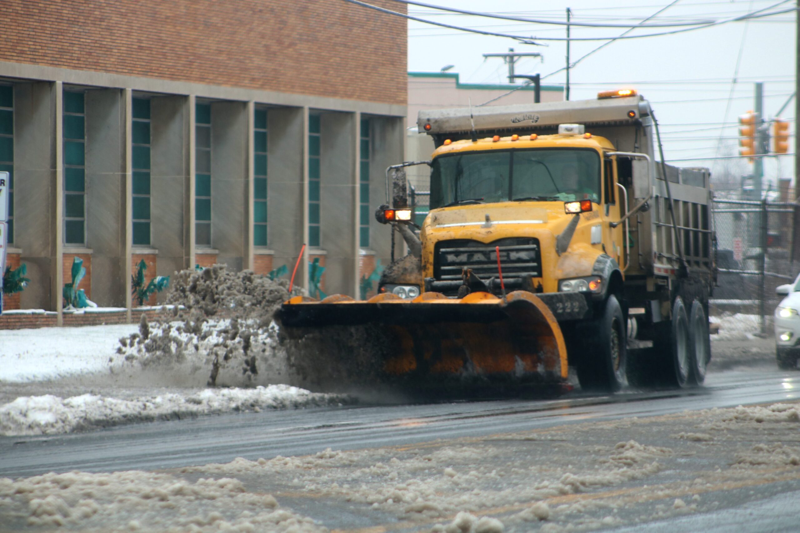 Governor Visits Plow Crews In Lower Bucks County