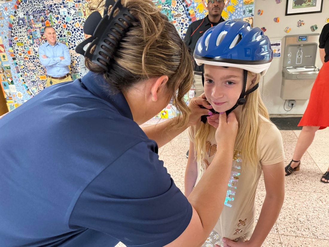 Bike Helmets Awarded To Pennsbury Health & Wellness Winners