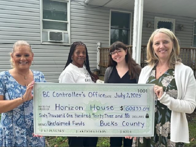 Bucks County Controller Returns Thousands Of Dollars In Unclaimed Funds To Nonprofit