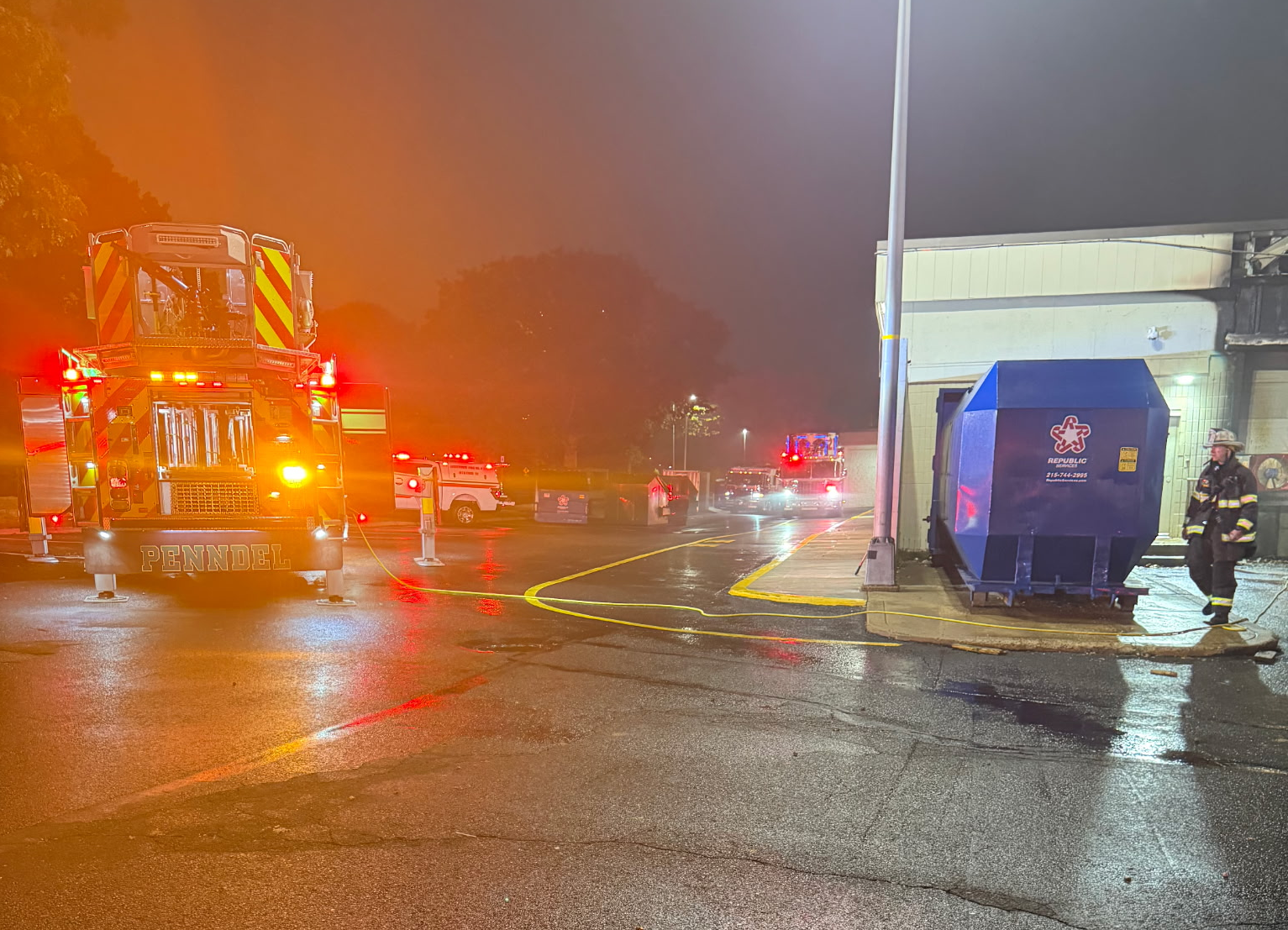 Fire Crews Respond To Early Morning Blaze At Home Goods - LevittownNow.com