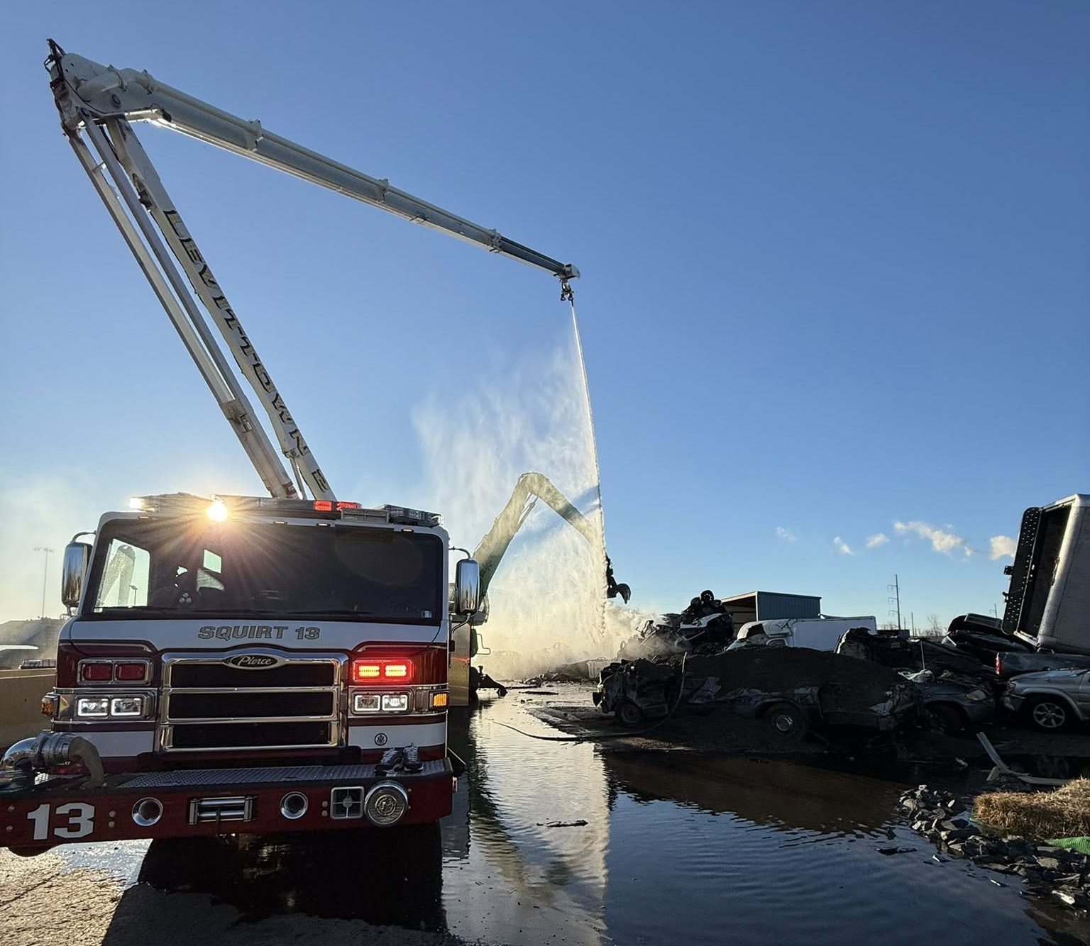 Morning Fire At Scrap Yard Extinguished