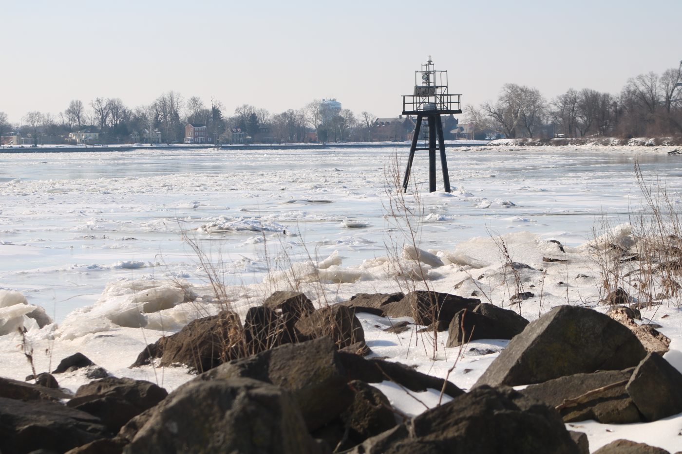 Officials Warn Residents To Stay Off Icy Delaware River, Canal