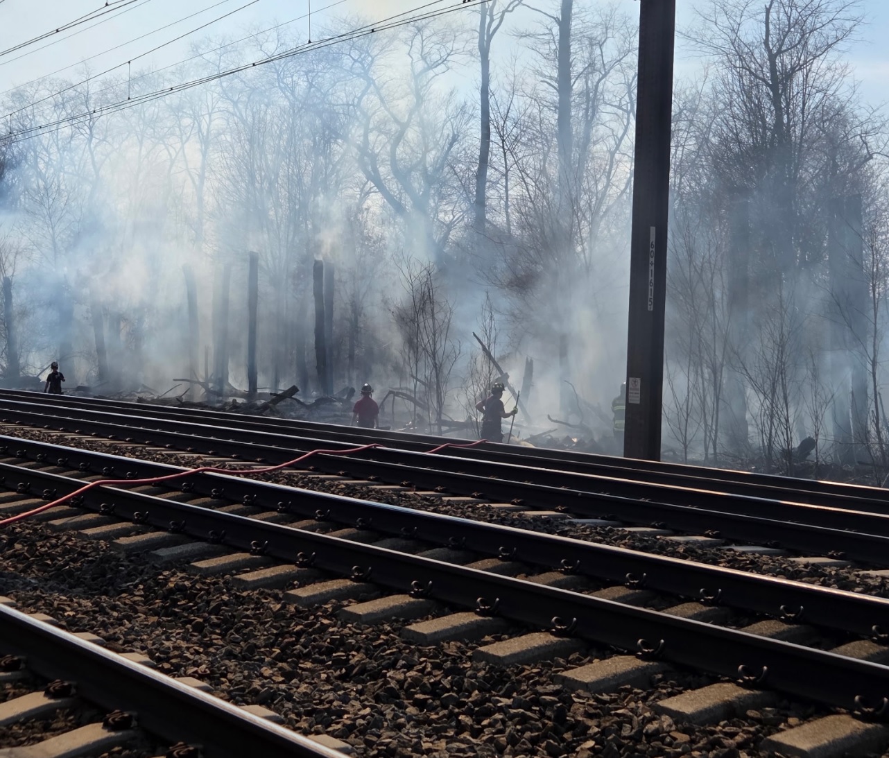 Brush Fire Along Tracks Disrupts Amtrak, SEPTA Service