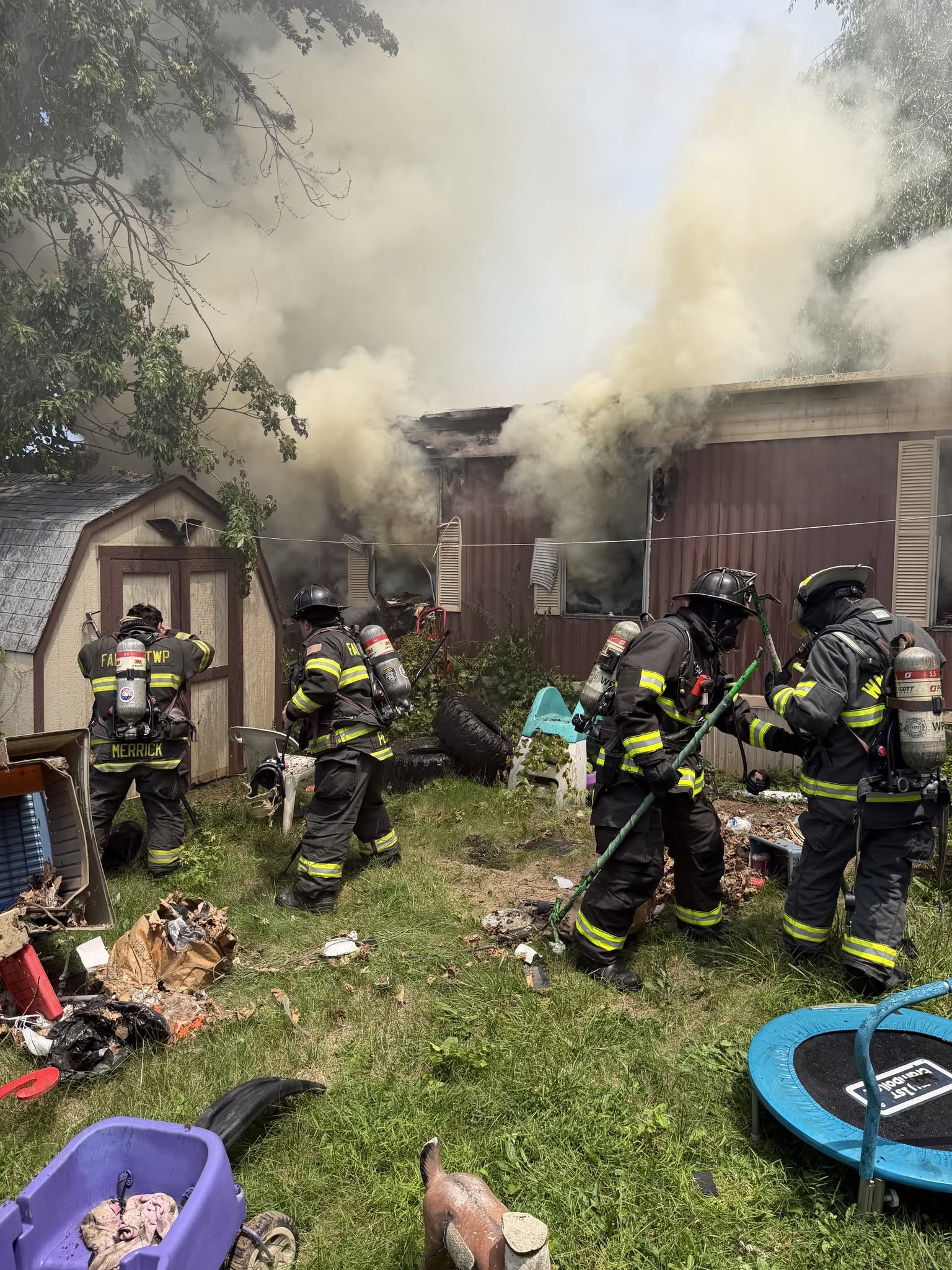 Mobile Home Destroyed, Two Pets Killed In Fire