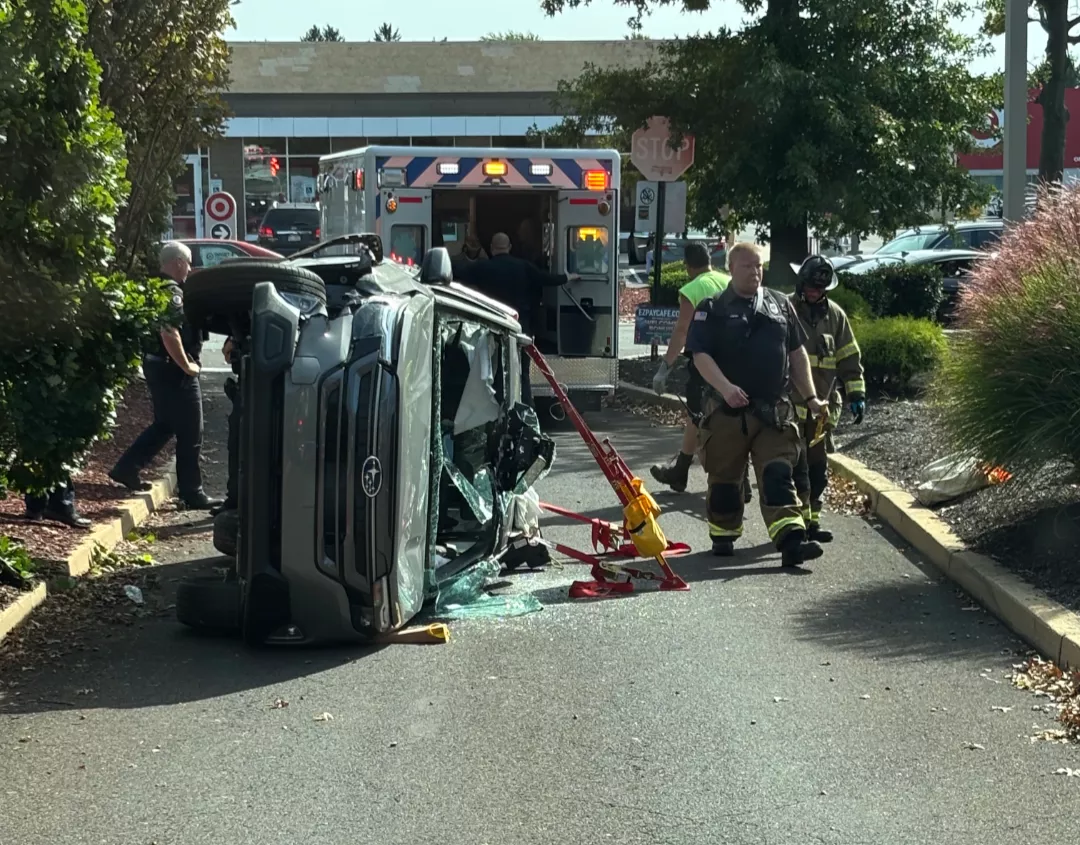 Two Extricated From Crash At Shopping Center